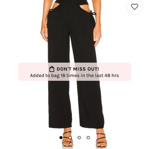 Benny cut out pants in black